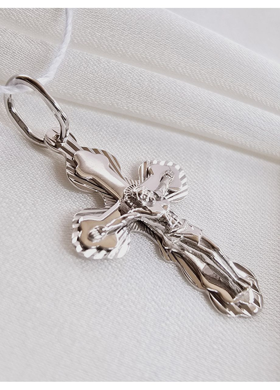 Золотий хрестик з розп’яттям 118б-1п Харківська ювелірна фабрика (365814901)