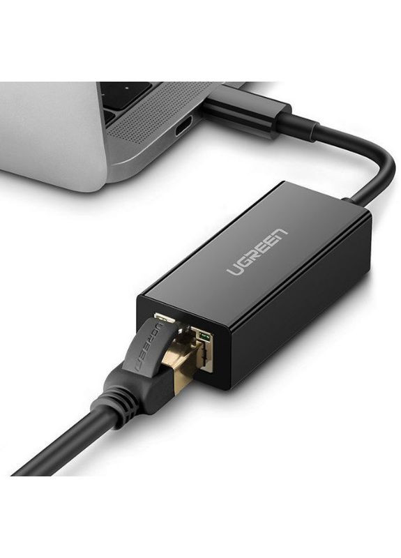 Перехідник to Ethernet US236 USB Type-C to 10/100/1000Mbps Ethernet Adapter Ugreen (297331849)