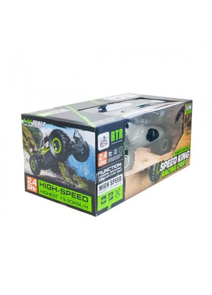 Автомобиль OFFROAD CRAWLER с р/у - SPEED KING (черный металлик, металл. корпус, акум. 6V, 1:14) Sulong Toys (315153831)