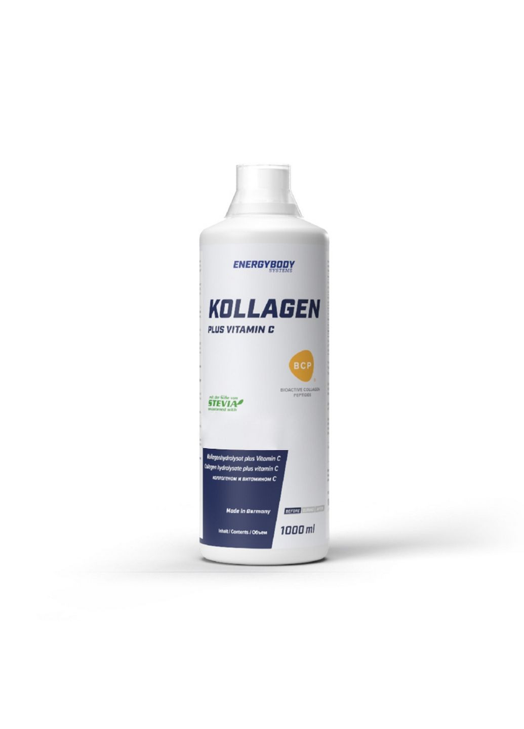 Препарат для суглобів та зв'язок Kollagen plus Vitamin C, 1 літр Ягода Energy Body (293420357)
