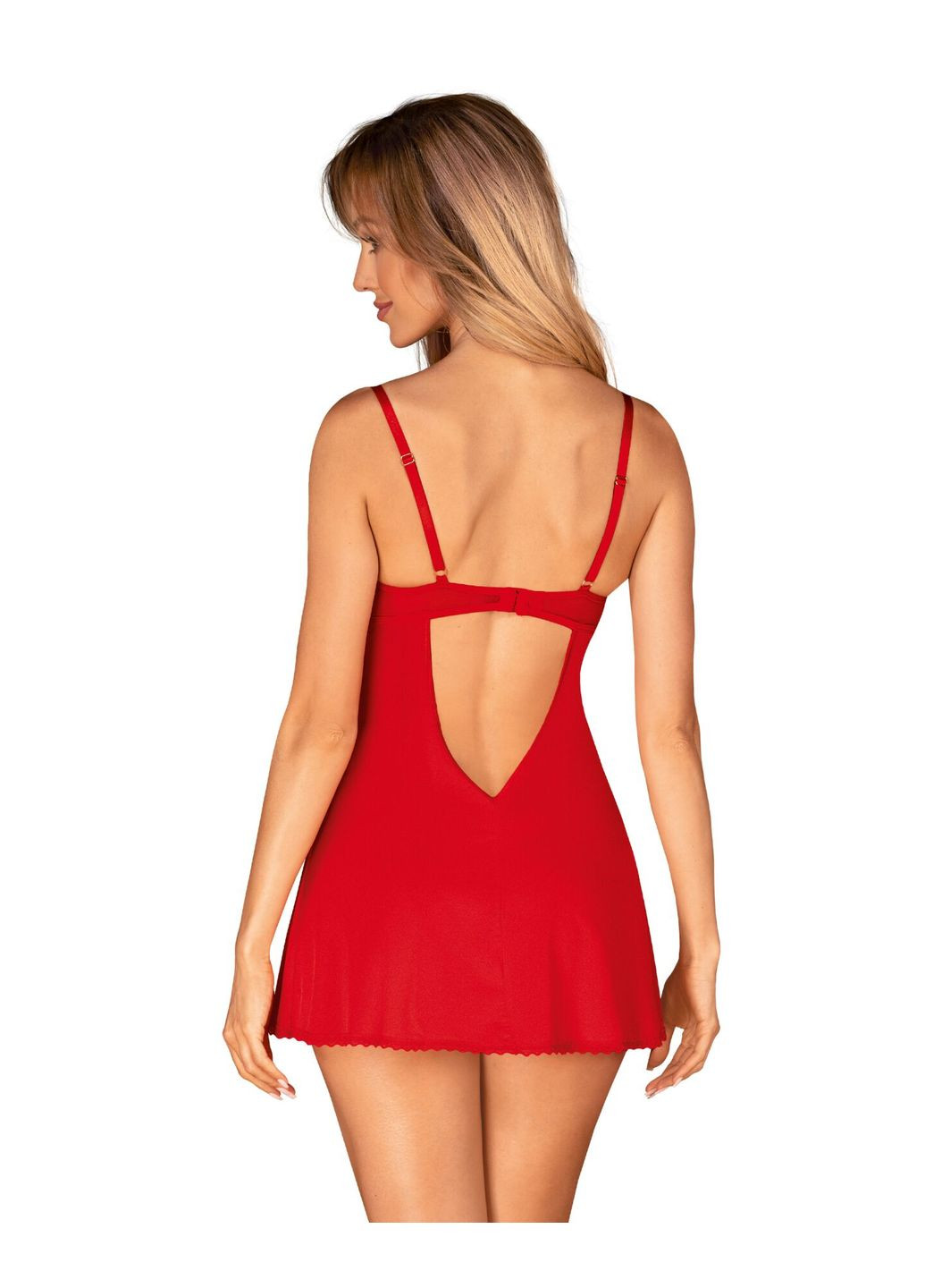 Пеньюар Ingridia chemise & thong XL/2XL,, сорочка, стрінги - CherryLove Obsessive (339867440)