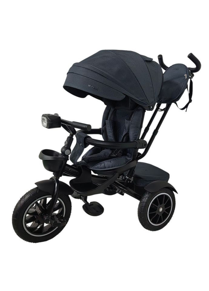 Дитячий триколісний велосипед MODENA з батьківською ручкою сірий для дітей від 1,5 до 5 років коляска El Camino (368755704)