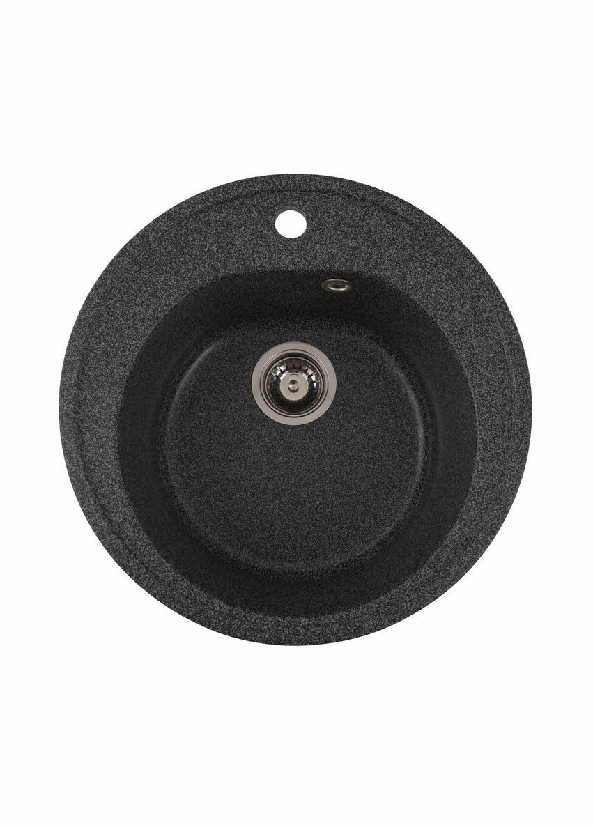 Гранітна мийка для кухні LUNA 510 матова Графіт Valeso (342069596)