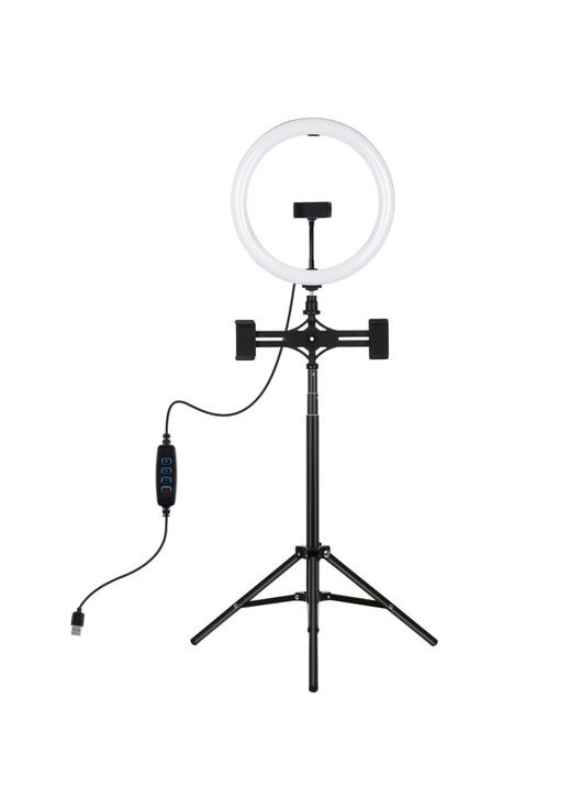 Кільцева USB LED лампа PKT3062B 11.8" + штатив 1.65 м Puluz (314746684)