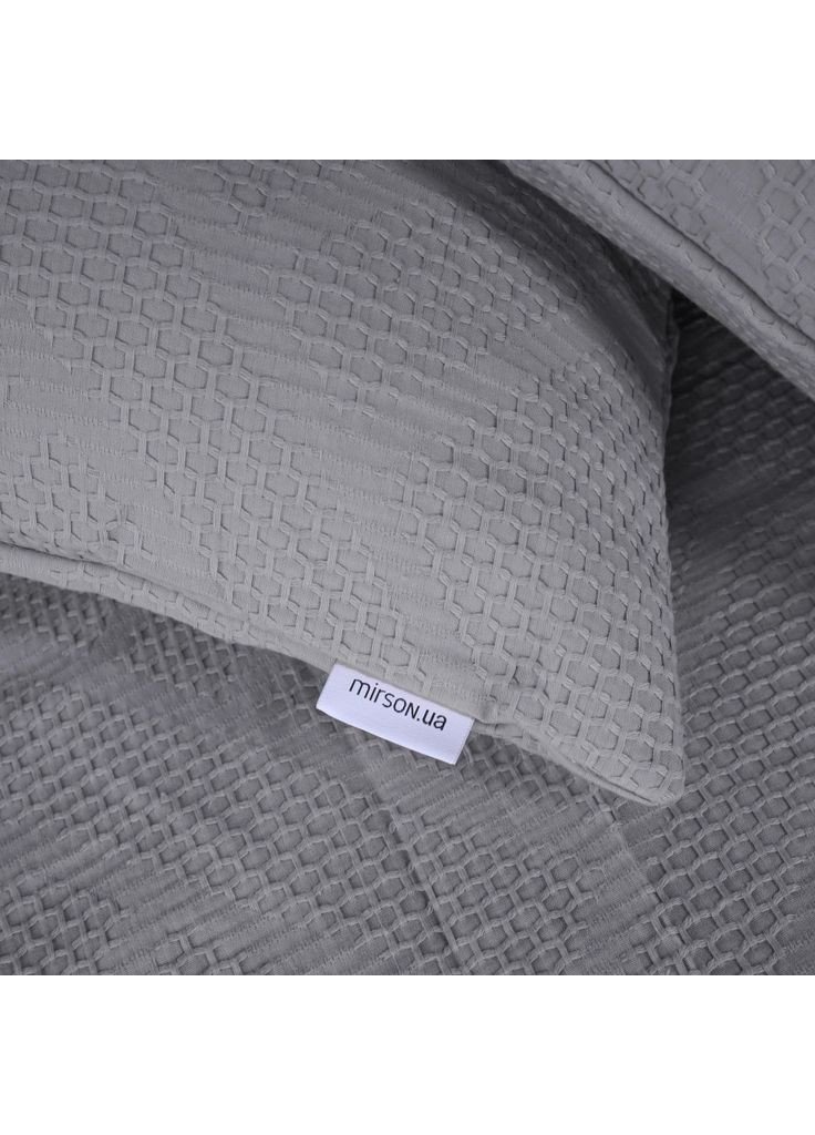 Постельное белье №20-02 Waffle Gray 172х210 (m503044) Mirson 20-02 Waffle Gray 172х210 двоспальний (369020342)