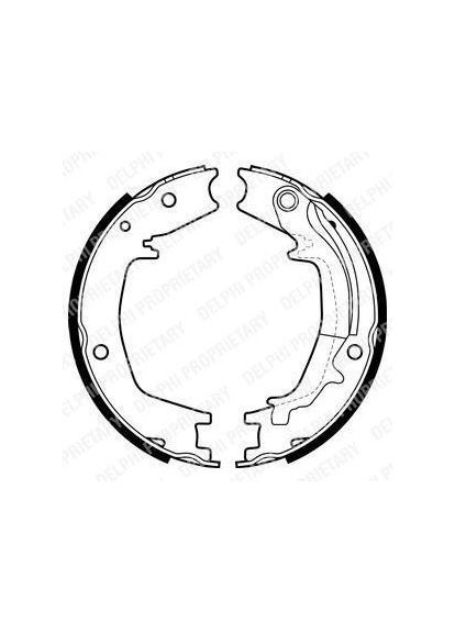 Комплект гальмівних колодок Delphi (339653269)