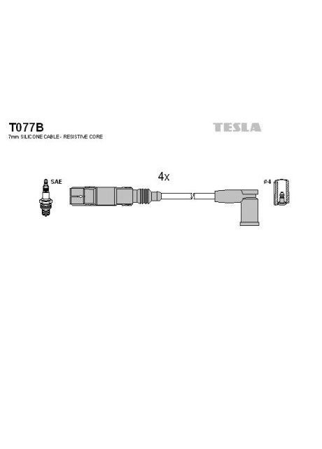 Комплект кабелей зажигания Tesla (366189518)