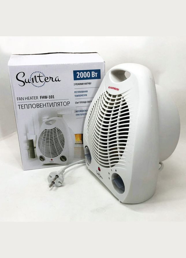 Обігрівач тепловентилятор (дуйка) FHW-101, Вітродуйка обігрівач, Електрична дуйка, 2000 w Suntera (364665788)