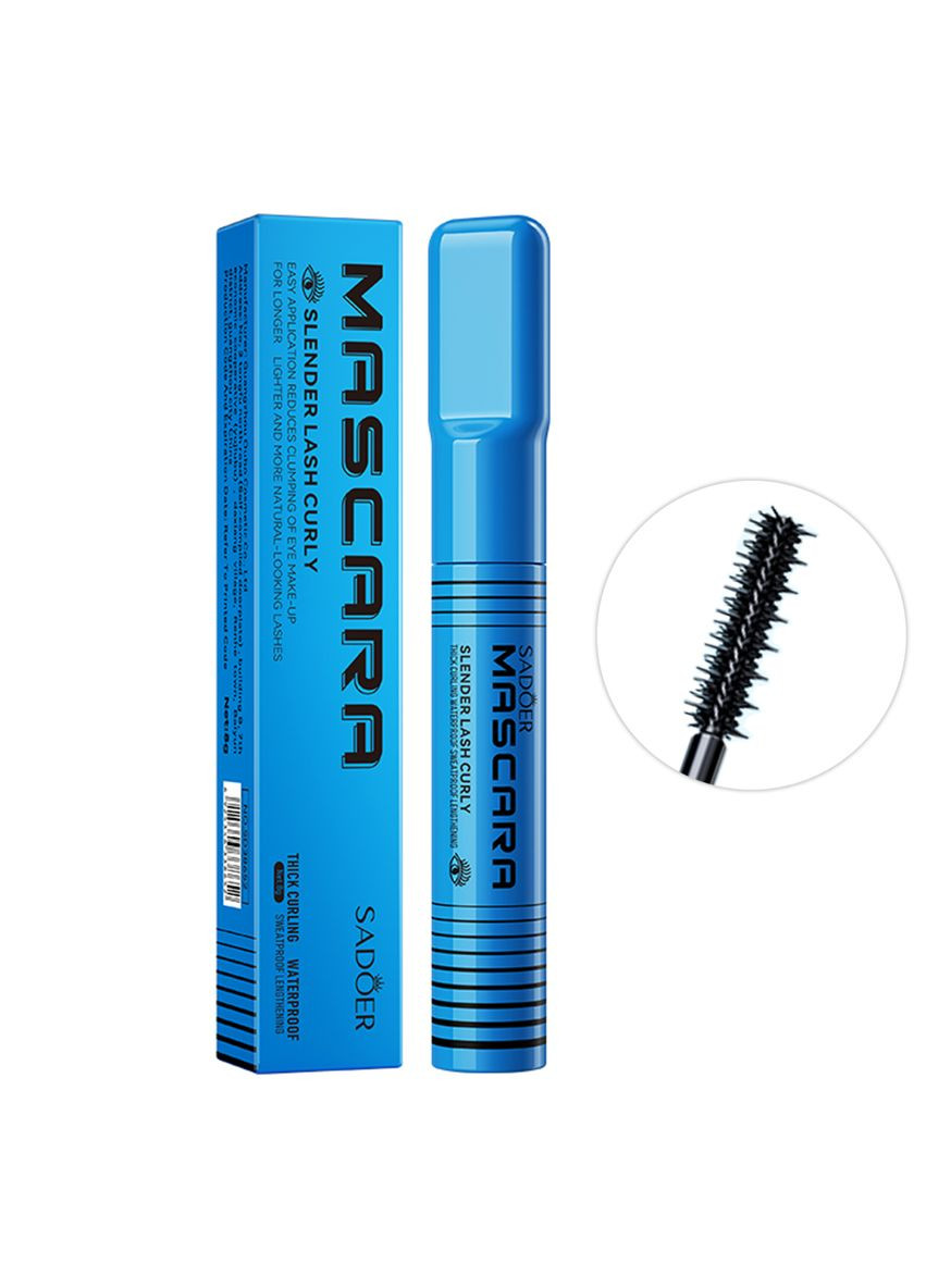 Тушь для ресниц водостойкая Waterproof Curl Lengthening объём, удлинение 8 г SADOER (365655044)