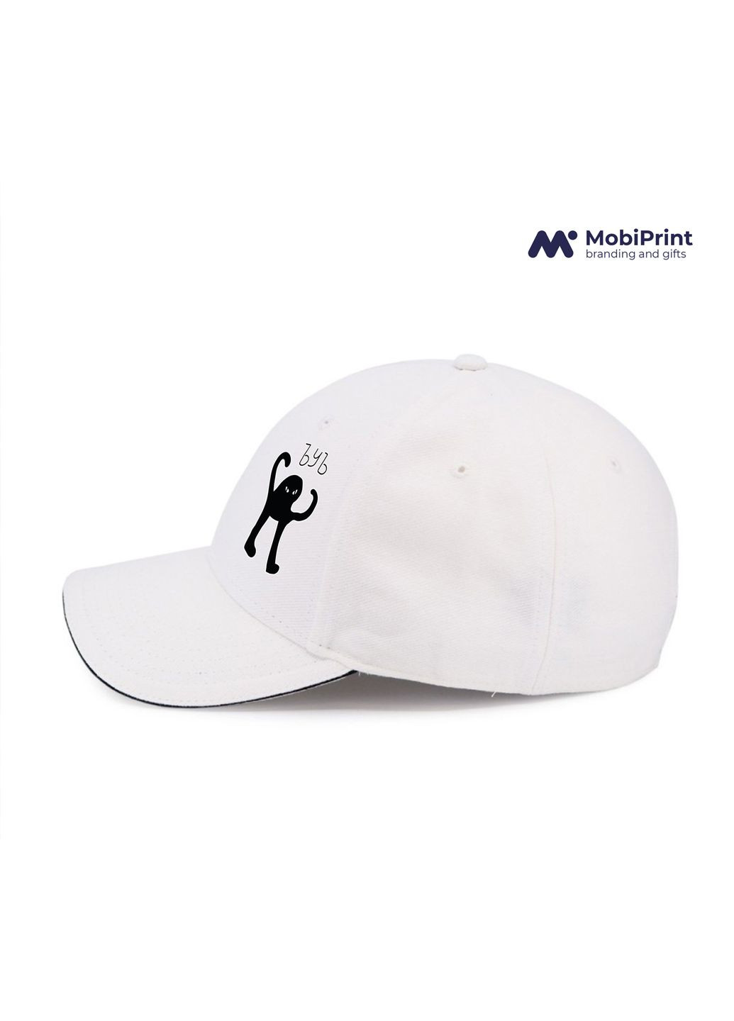 Кепка Sandwich Чорна кішка (SKA) Білий (9278-1331-WT) MobiPrint (292866260)