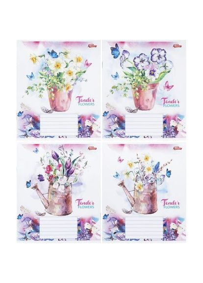 Тетрадь цветная 12 листов, коса с доп.линией (20 штук в упаковке) Мрії Збуваються (361423847)