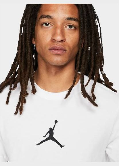 Белая белая стильная футболка с передним принтом спереди No Brand