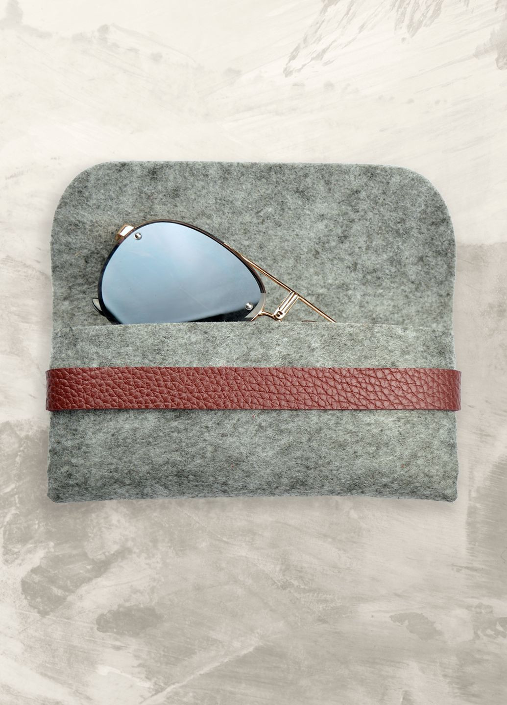 Чохол футляр для окулярів зі шкіряним ремінцем ZERMATT casual (294983406)