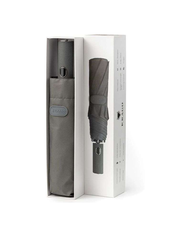 Серый зонтик column полный автомат серый umb2-004 Krago (316617629)