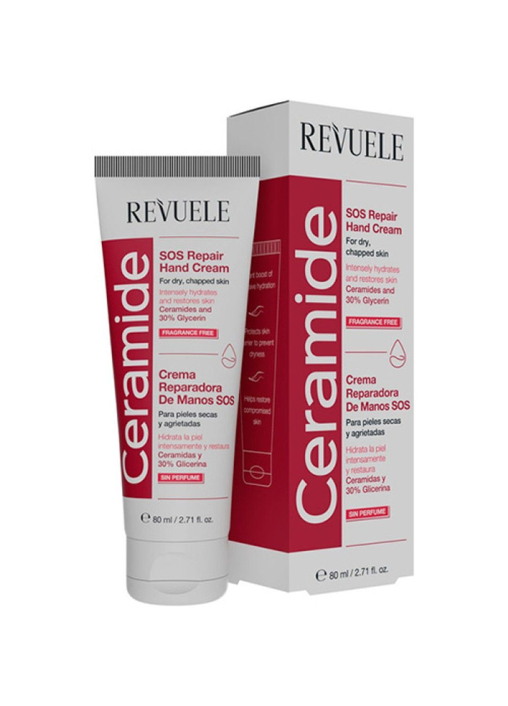 REVUELE SOS-крем для рук відновлюючий Ceramide 80 мл — Крем, Болгарія (371798027)