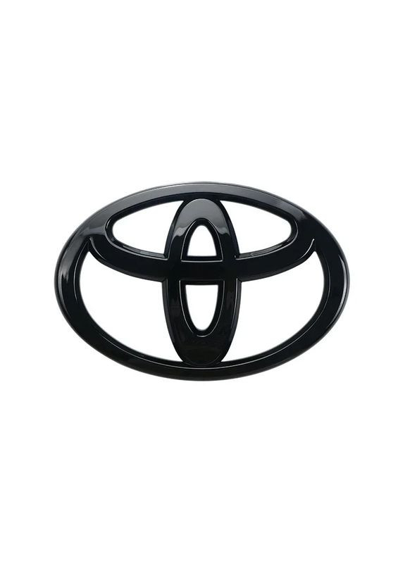 Емблема решітки, задня чорна 150х100 мм пластик (на скотчі) Toyota (369611255)
