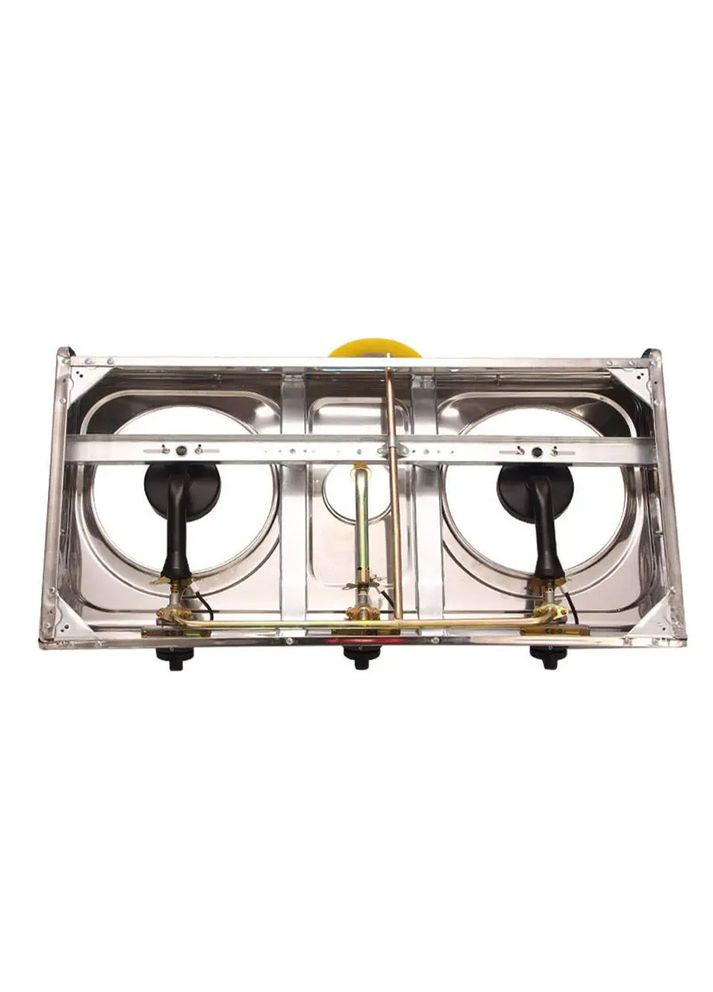 Настольная газовая плита на 2 конфорки 4400 Вт, MS 6606 / Плита газовая Domotec (370625483)