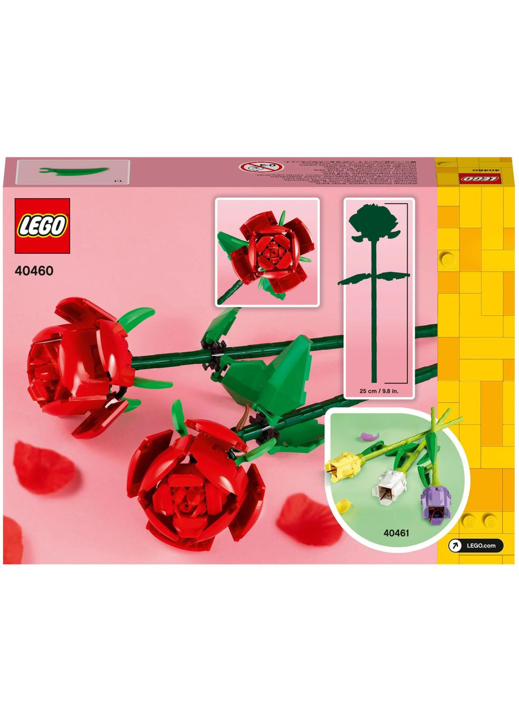 Конструктор Botanicals Розы, 120 деталей () Lego 40460 (328400541)