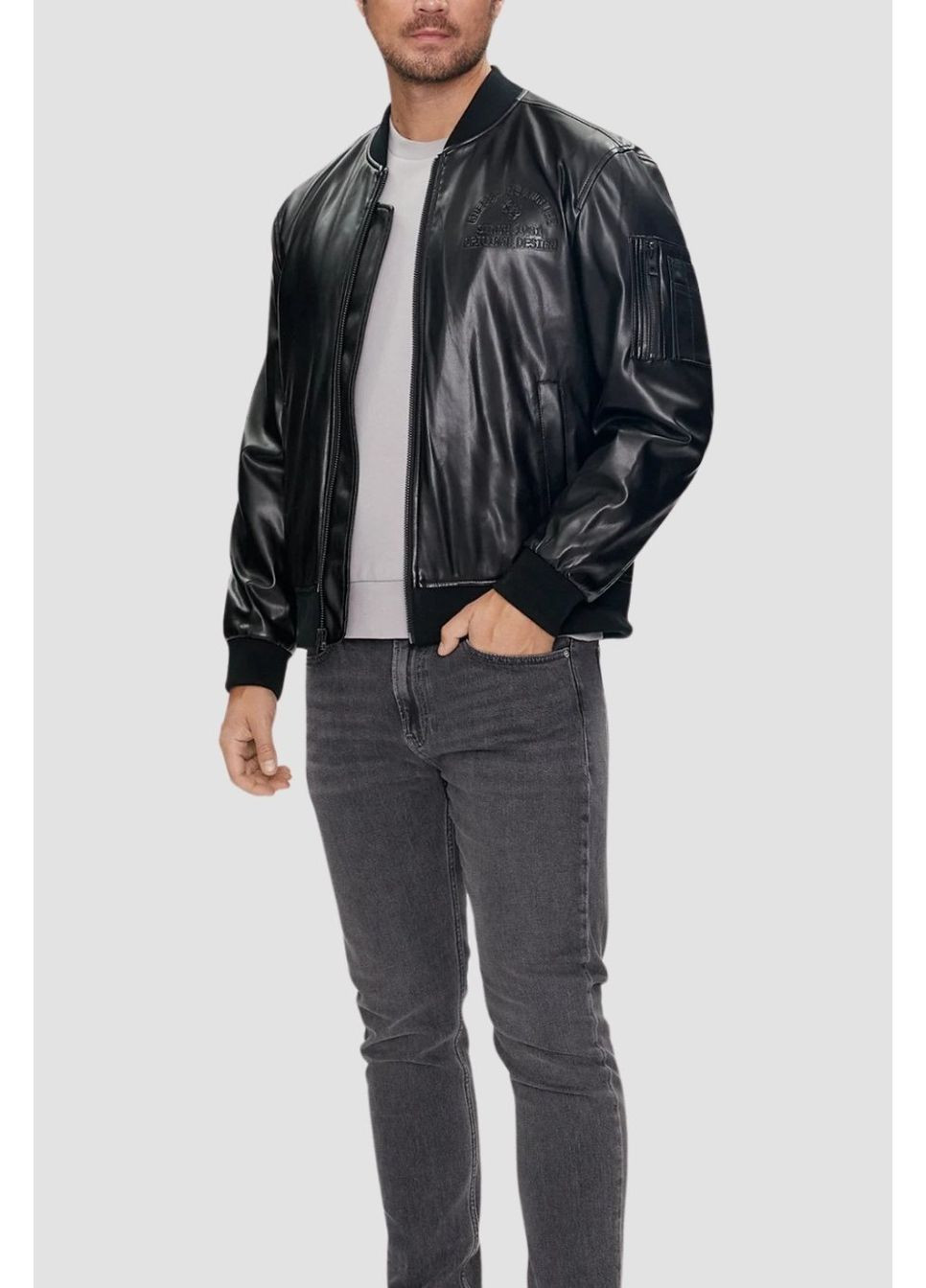 Бомбер Guess на молнии (373084954)