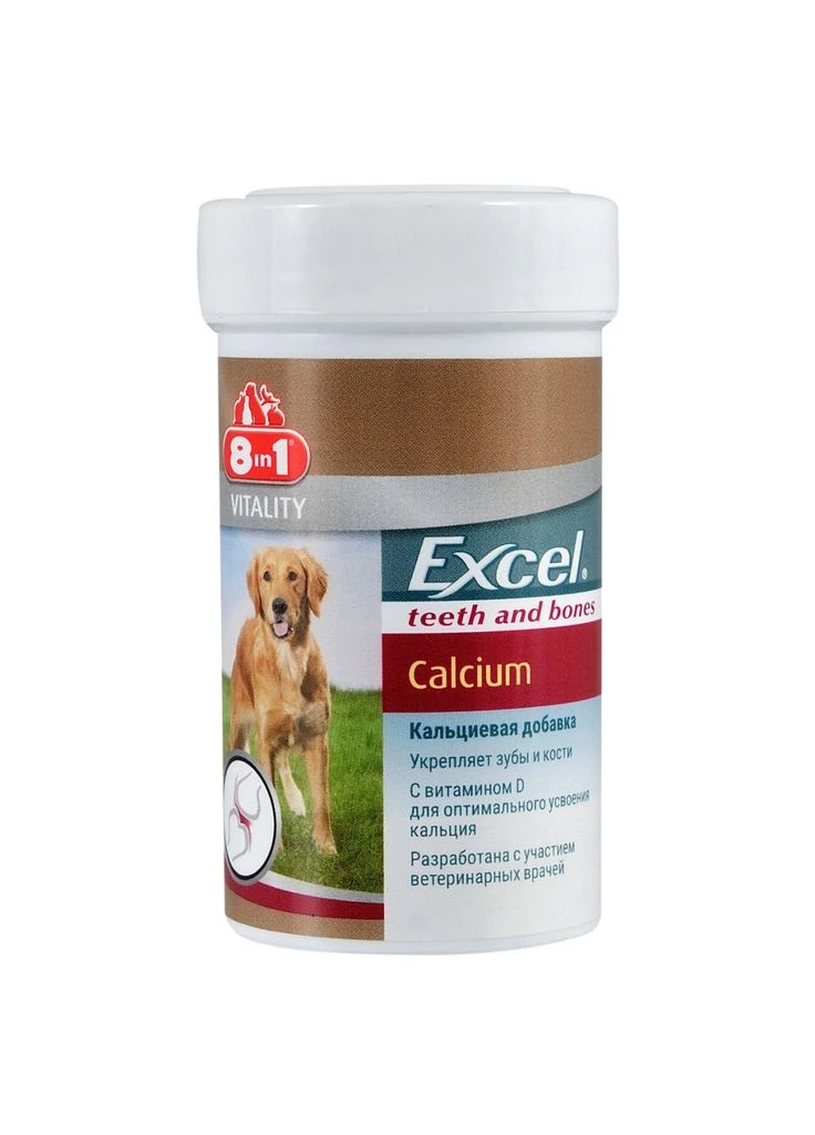 Вітаміни для собак Excel Calcium таблетки 155 шт (4048422109402) 8in1 (395014628)