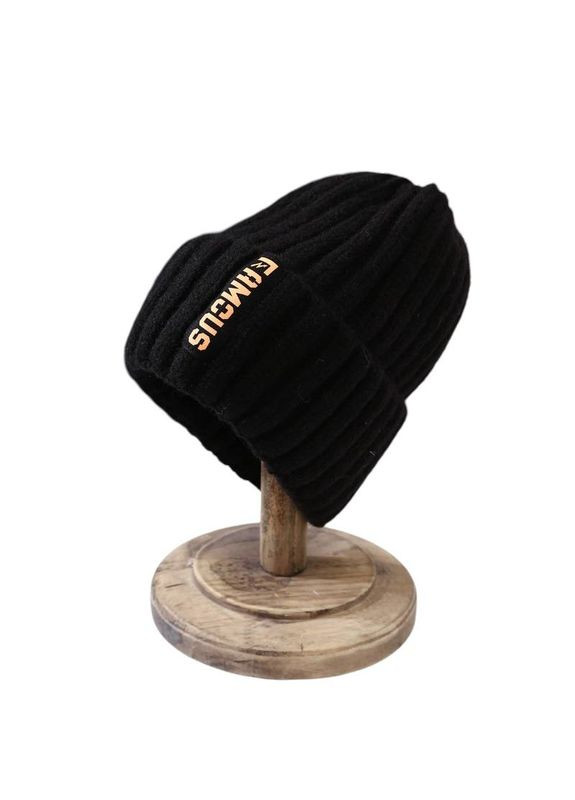 Шапка Famous унисекс - черная No Brand Шапка (316094766)