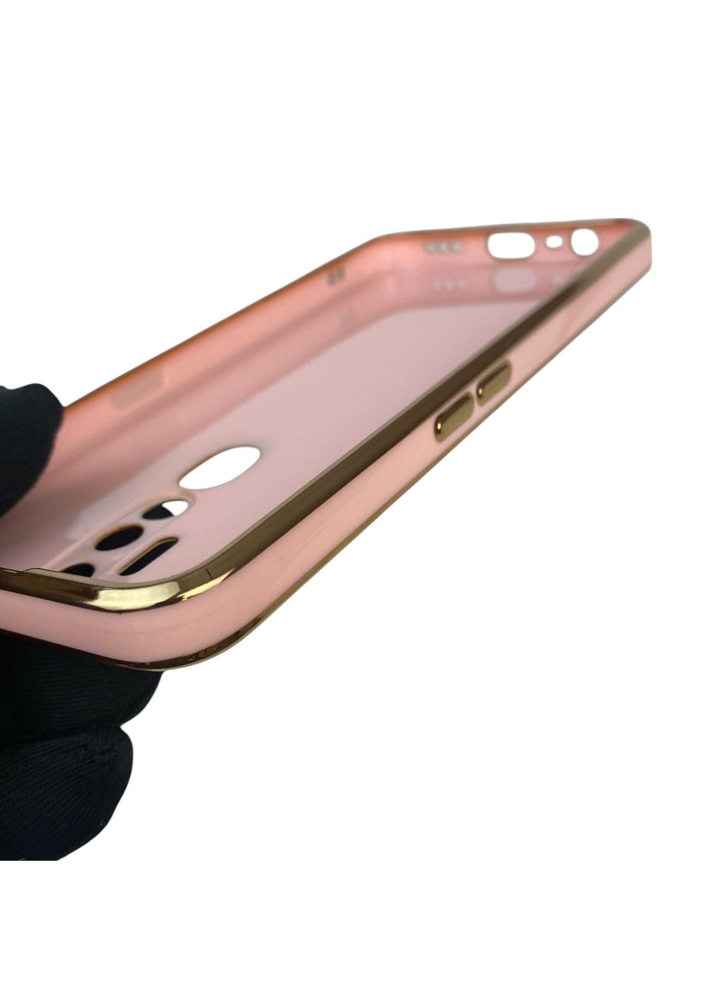 Чехол для A5 2020 с кольцом-подставкой с золотой окантовкой на оппо а5 2020 пудровый gs1 Oppo (366235245)