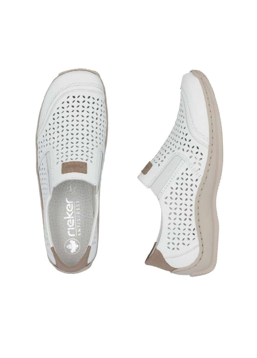 Rieker Туфлі білий з натуральна шкіра, німеччина — літо (326487816)