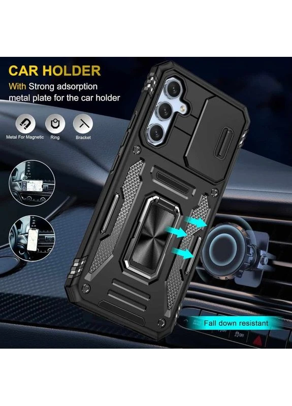 Ударопрочный чехол Camshield Army Ring для Samsung Galaxy A34 5G Черный Epik (372499321)