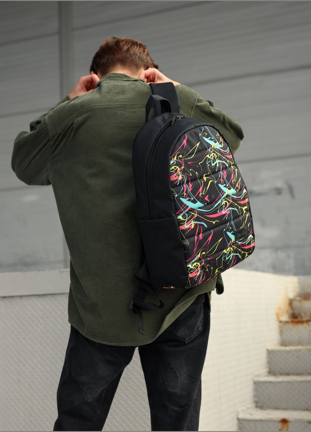 Рюкзак Zard LRT чорний тканевий Sambag (325399305)