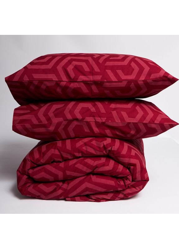 Постільний набір (підковдра 200х220 + 2 наволочки 40х60) Бязь Gold Люкс (MS-890000084) Moon&Star Burgundy Charm (362667922)