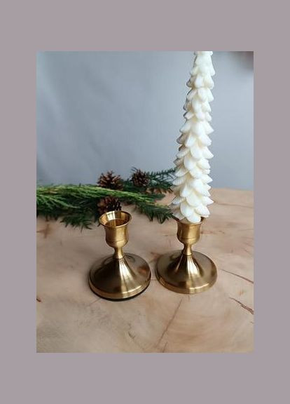 Металлический подсвечник низкий Gold, h-7.5 см No Brand (316631243)