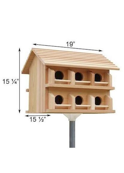 Скворечник садовый из дерева Трясогуз бланже (СКВ-003901) No Brand (328605859)