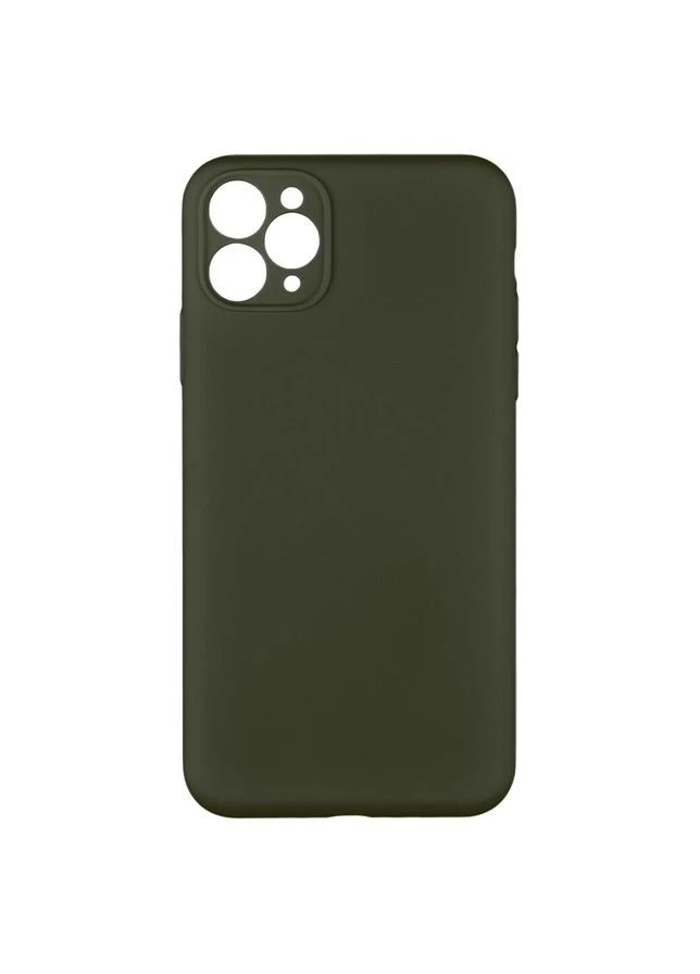 Чехол Silicone Case Full Camera no logo для iPhone 11 Pro Max 35.Dark Olive No Brand (391211744)