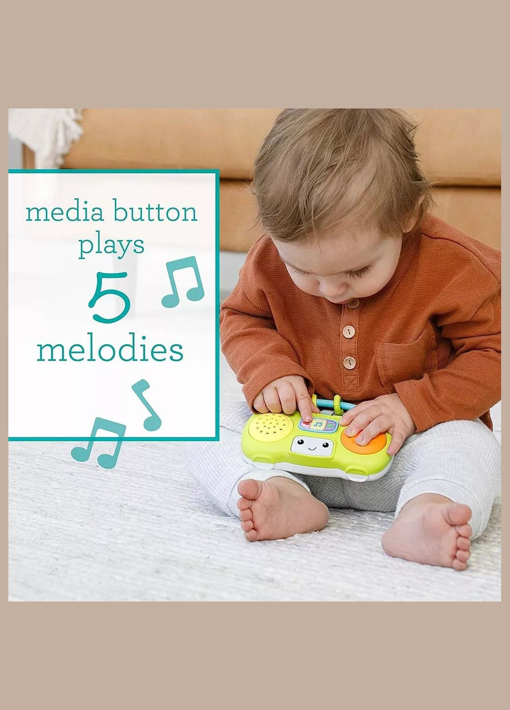 Іграшка музична Міні-програвач із музикою та світлом (307038) Infantino (330057577)