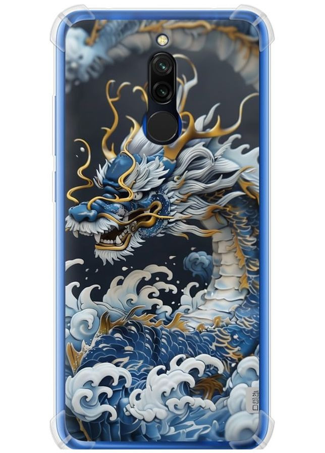 Силикон с усиленными углами чехол 'Водяной дракон' для Endorphone xiaomi redmi 8 (291421780)