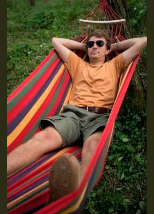 Туристический подвесной гамак 200х150 см с планкой 40 см нагрузка до 140 кг с чохлом разноцветный Art (293511418)