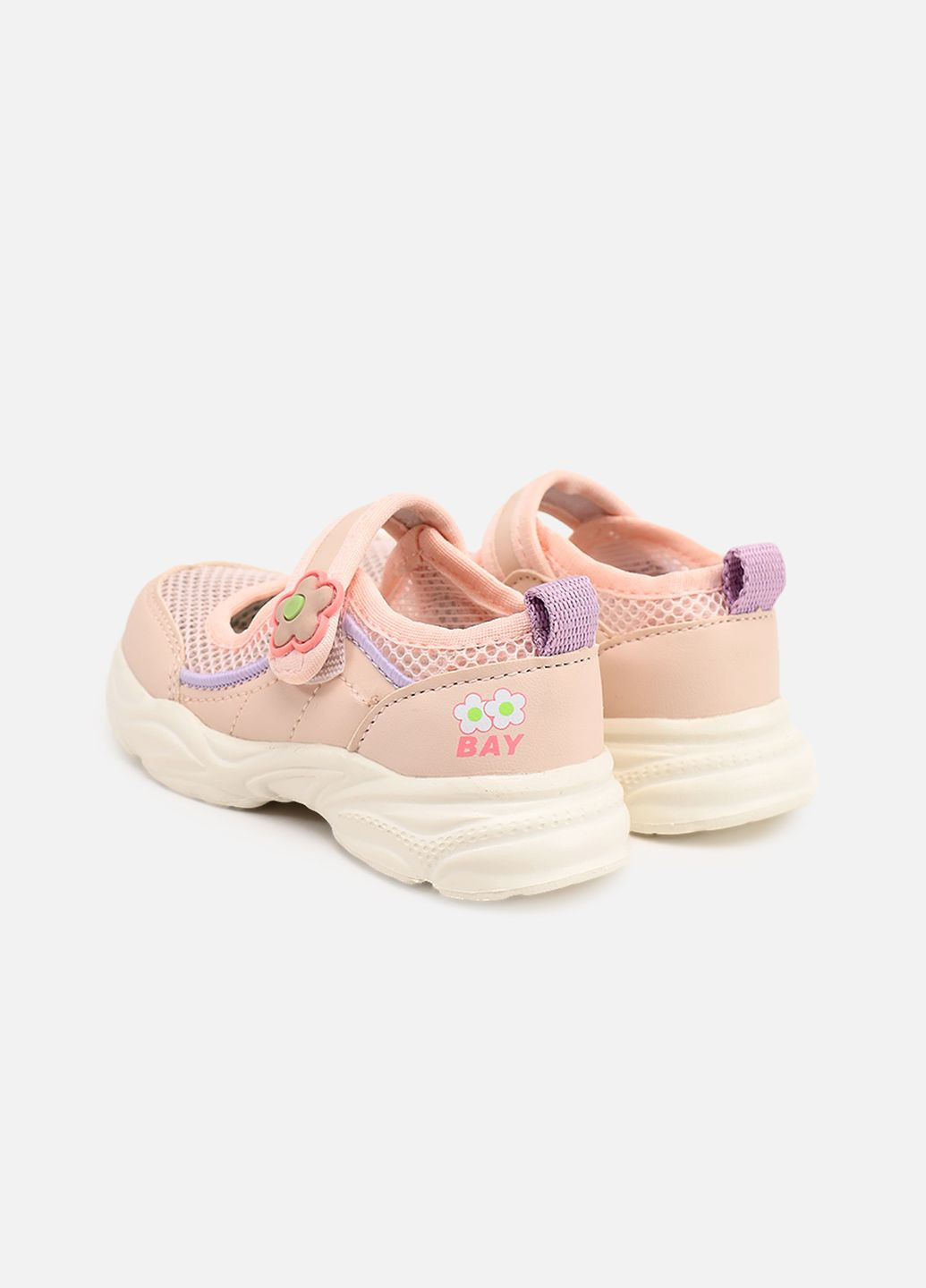 Розовые слипоны на плоской подошве для девочки цвет розовый цб-00273738 Kimboo