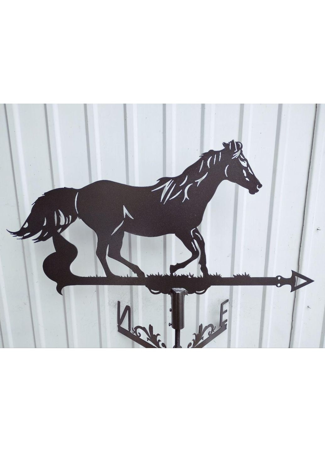 Флюгер на дом Лошадь №4 из металла 3 мм, флюгер на крышу No Brand (368896582)