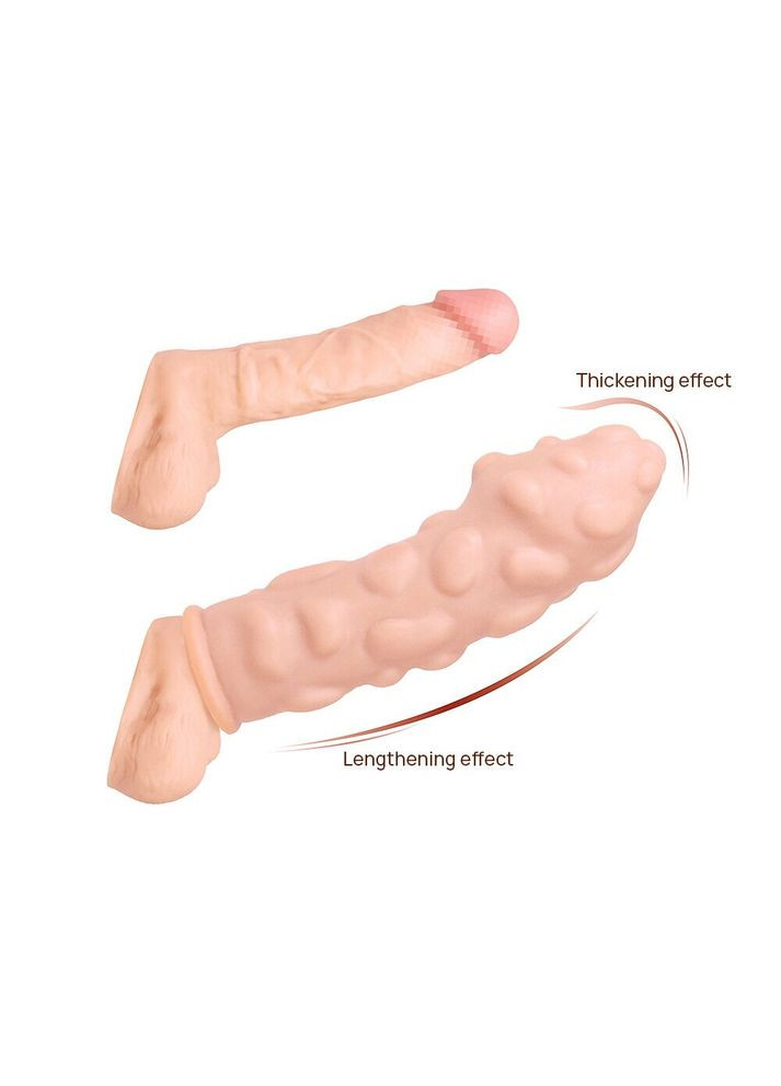 Насадка на член Extreme Sleeve ES.11 розмір M, потовщувальна, стимулюючий рельєф Kokos (369950554)