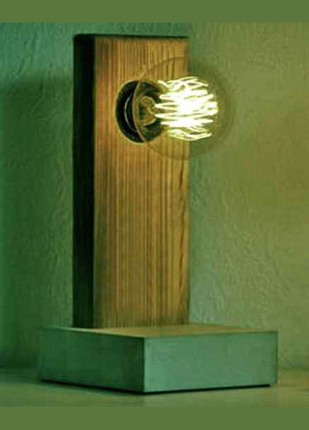 Светильник настольный из дерева Кавен мускат (НСС-008007) No Brand (328414996)