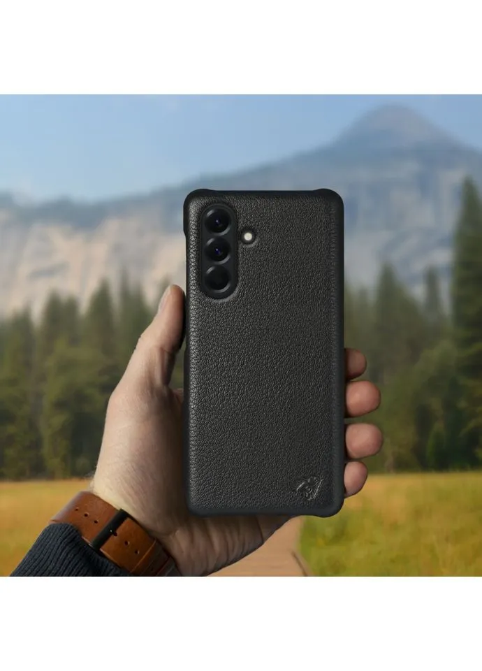 Кожаная накладка Cover для Samsung Galaxy A56 Чёрный (79327) Stenk (359472694)