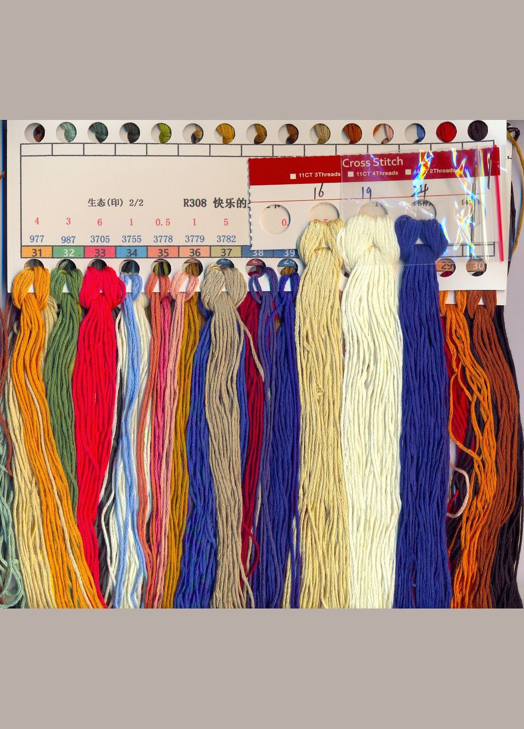 Набор для вышивания крестиком по нанесённой на канву схеме "Happy Christmas (2)".AIDA 14CT printed, 44*54 см Everlasting (313613721)