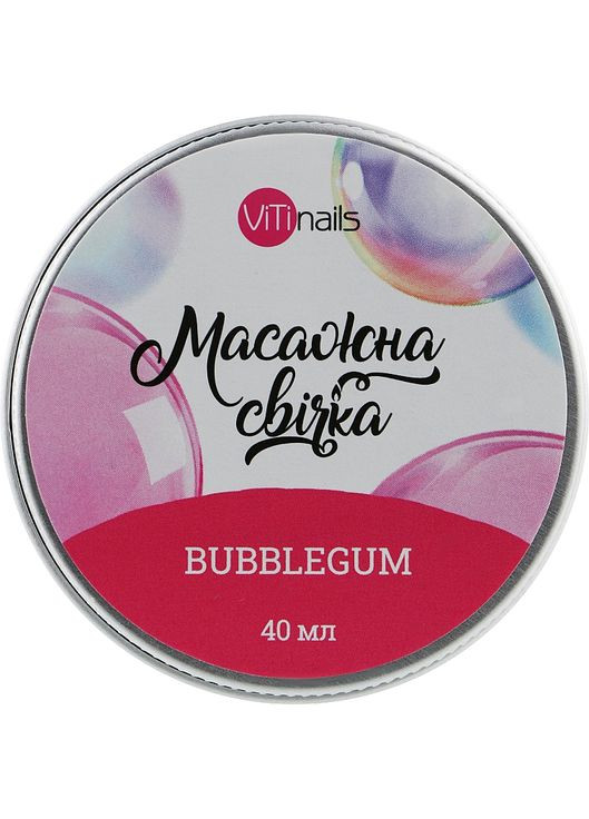 Свеча массажная "Баблгам" 40ml (937398-44806) ViTi nails (368624978)