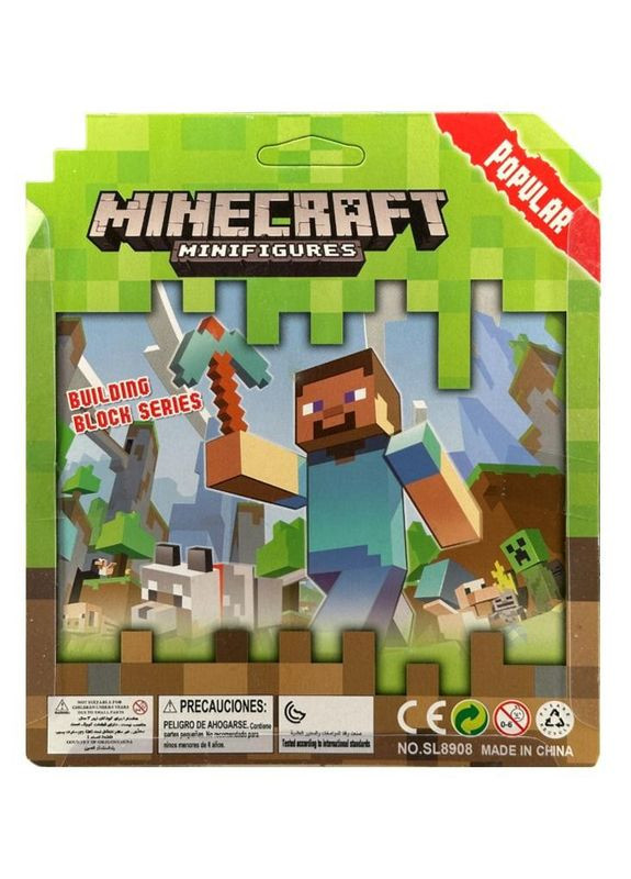 Набір фігурок Майнкрафт Minecraft Figures 6 шт No Brand (282719849)
