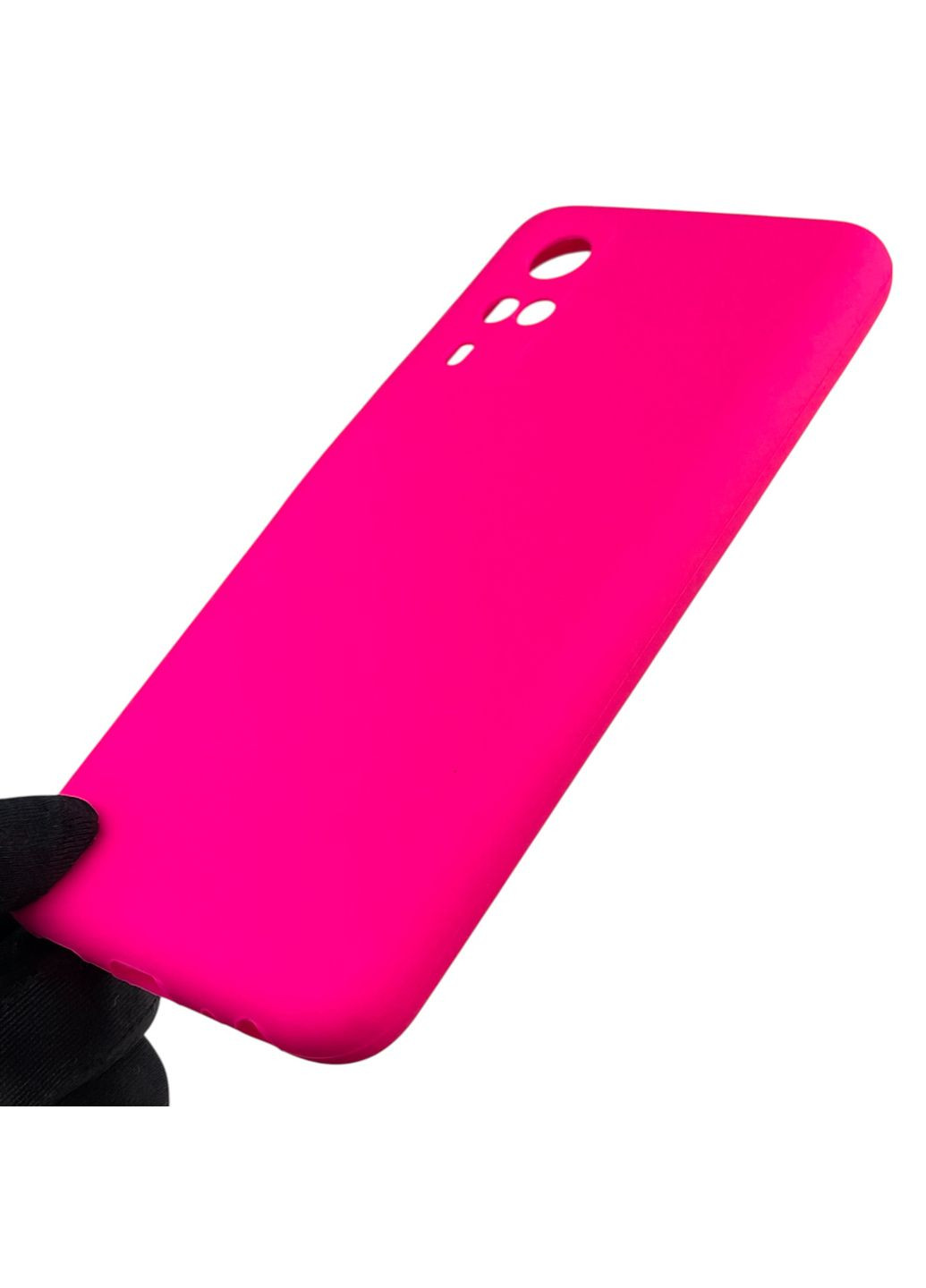 Чохол для Y51 силіконовий з мікрофіброю нековзний на віво у51 малиновий Vivo (366390397)