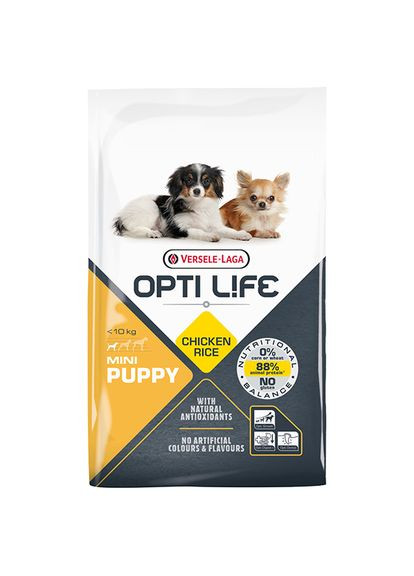 Сухой корм для щенков малых пород Opti Life Puppy Mini с курицей 7.5 кг (5410340311578) Versele-Laga (341537626)