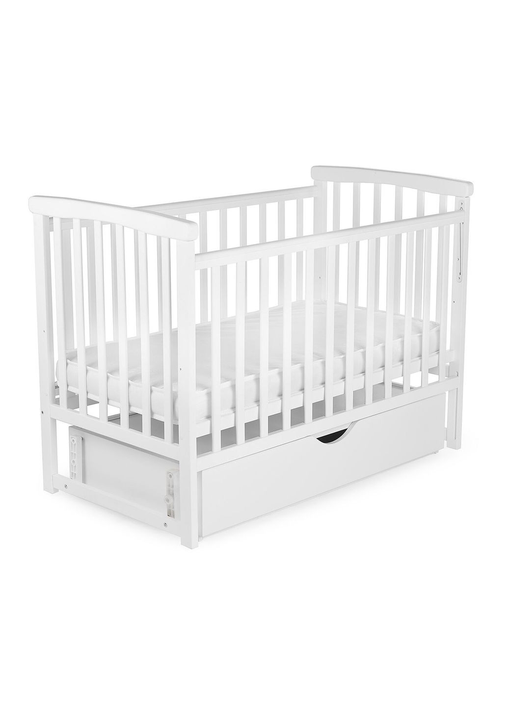 Кроватка-качалка детская Мечта, с ящиком. White (149747) Наталка (340909386)