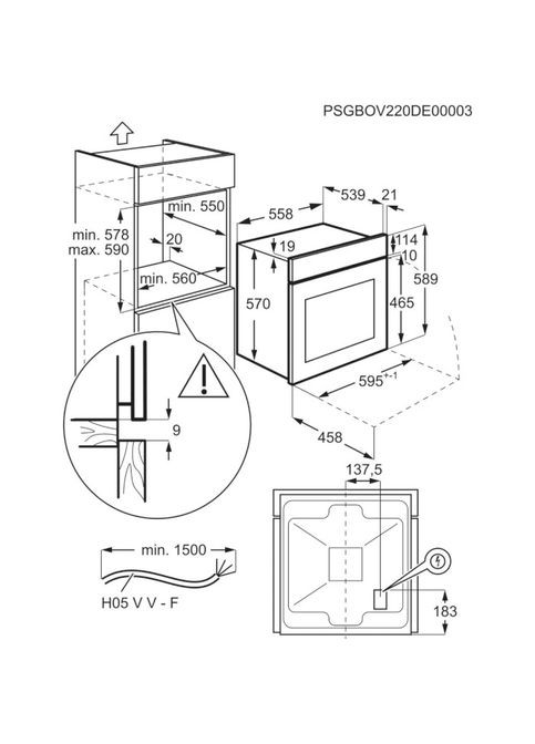 Духовой шкаф EOF3H40BW Electrolux (339081162)
