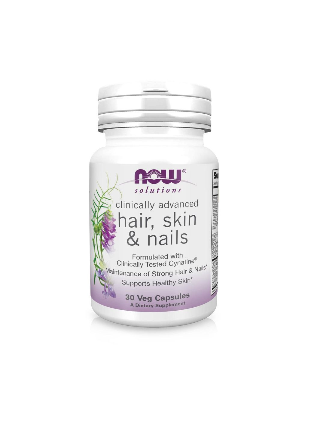 Витамины Волосы Кожа Ногти CLINICAL HAIR, SKIN & NAILS мультикомплекс в капсулах №30 Now Foods (346086634)