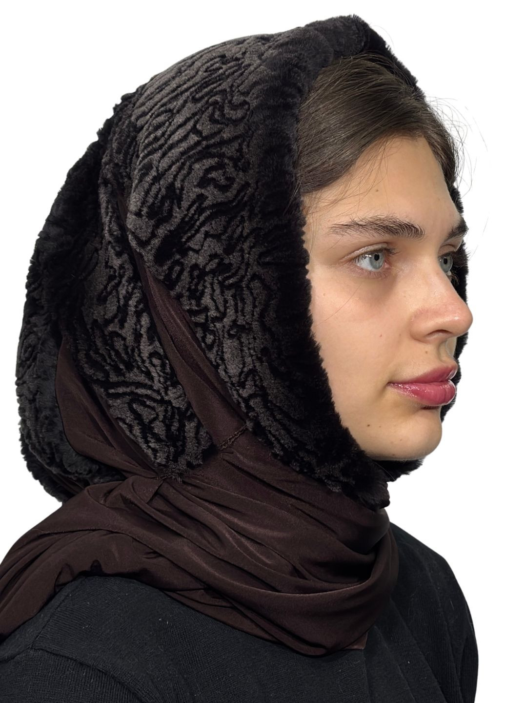 Жіноча хутряна хустка з натурального хутра кролика рекс Меховой Стиль Паук (365642673)